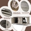 Crestlive Products Cat Litter Box Furniture Hiddenwith Cat Scratching Board, Oversize Wooden Cat Washroom/TV Stand/Cat House - 4 of 4
