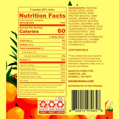 Frosh Juice Boxes - Orange Pineapple - 40.06oz/6ct