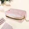 Unique Bargains Women Embroidered Baeutiful Makeup Bag Pink 1 Pc - 2 of 3