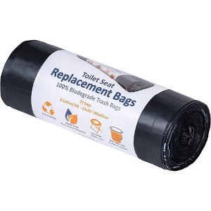 Alpcour Eco-Friendly 8- Gallon Waste Bags - Compostable & Odor Neutralizing - 20 Count - 1 of 4