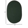 Colonial Mills Boca Raton - Dark Green 5 Ft x8 Ft Oval Rug Indoor/Outdoor 100% Polypropylene - 2 of 4