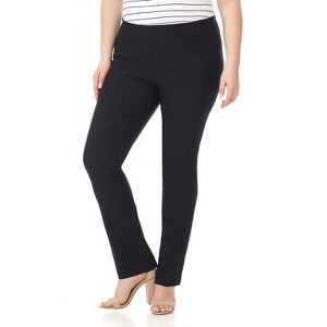 Rekucci Curvy Woman  Straight Leg Pull-On Pants with Tummy Control - 1 of 4