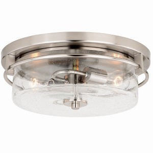 Vaxcel Addison 2 - Light Flush Mount in  Satin Nickel - 1 of 4