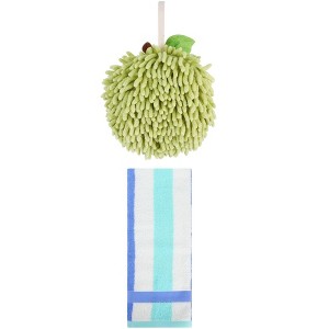 REGALWOVEN Soft Absorbent Bathroom Hand Towel Set 6" x 6"/13" x 29" 2 Packs - 1 of 4
