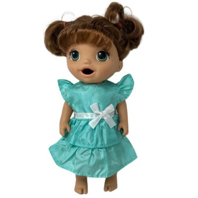 Doll Clothes Superstore Mint Green Ruffle Dress Fits 12 Inch Baby Alive And Little Baby Dolls