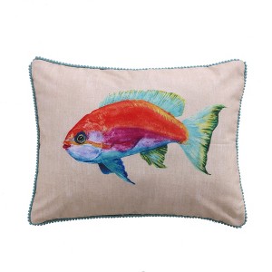 Beachwalk Fish Decorative Pillow - Levtex Home - 1 of 3