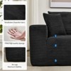 108" Modular Sectional Sofa - L Shaped Boneless Cloud Couch with 67.5" Chaise, Reversible L/R Facing, No Assembly Required, Corduroy Fabric - 4 of 4