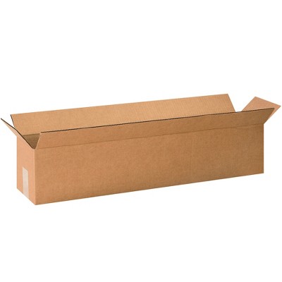 The Packaging Wholesalers Long Corrugated Boxes 30" x 6" x 6" Kraft 25/Bundle BS300606