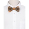 INSPIRE CHIC Men's Two Color Layered Adjustable Solid Color Bow Ties - 4 of 4