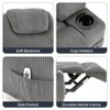 Corduroy Electric Power Lift Recliner Chair with 155¡ã Recline, Massage, Heat, Dual Cup Holders, and Stand Assist, Ergonomic Comfort Chair for Elderly - 3 of 4