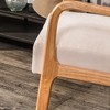 Nordlys Solid Wood and Fabric Lounge Chair Countryside Style Living Room - 3 of 4