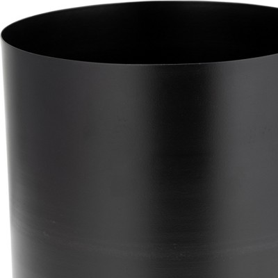 Black Iron 12" Contemporary Indoor Outdoor Planter Pot with Stand