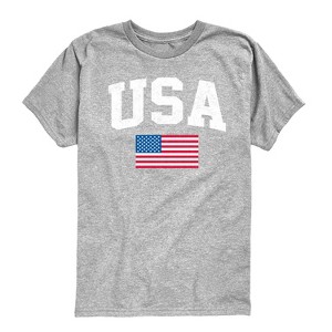 Boys' - Instant Message - USA Flag Short Sleeve Graphic T-Shirt - 1 of 4
