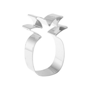 Unique Bargains Pastry Cutter Banana-Shaped Dishwasher Safe Stainless Steel Silver Tone 1Pcs - 1 of 4