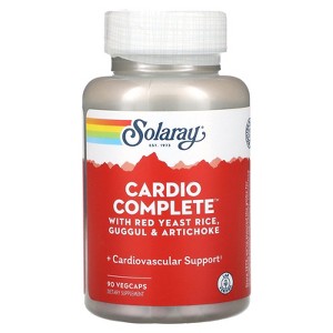 SOLARAY CardioComplete, Cardiovascular System Support | Red Yeast Rice, Guggul & Artichoke Extracts & More | 90 VegCaps - 1 of 2