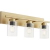Quorum Lighting Carter 3 - Light Vanity in  Aged Brass - 2 of 4