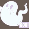 Women's Design By Humans Boo Cute Ghost Halloween cute design By BoogieCreates Racerback Tank Top - 2 of 3