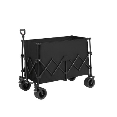Collapsible Beach Wagon with Big Wheels, Heavy Duty Folding Utility Cart for Camping, Garden, Outdoor Gear, Sports, Shopping -The Pop Home