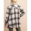 Women's Plaid Shirt Jacket - KORI - image 3 of 3