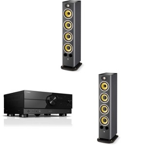Focal Aria K2 936 Ash Grey (Limited Edition) 3-Way Floorstanding Audiophile Tower Speaker - PAIR, with RX-A2A AVENTAGE 7.2-Channel AV Receiver with... - 1 of 4