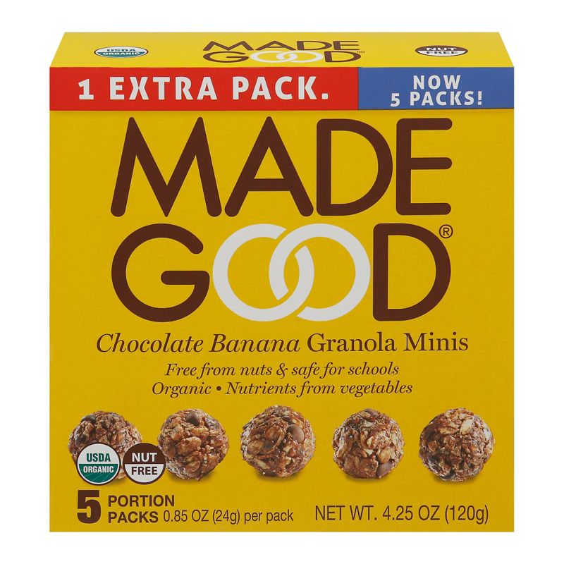 Made Good Chocolate Banana Granola Minis - Case of 6/5 pack, .85 oz, 2 of 6