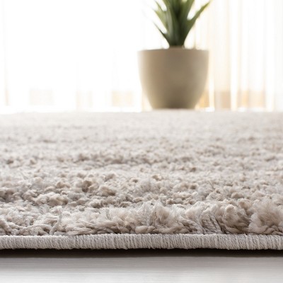 Linen Rectangular Washable Shag Rug, 79" x 11"