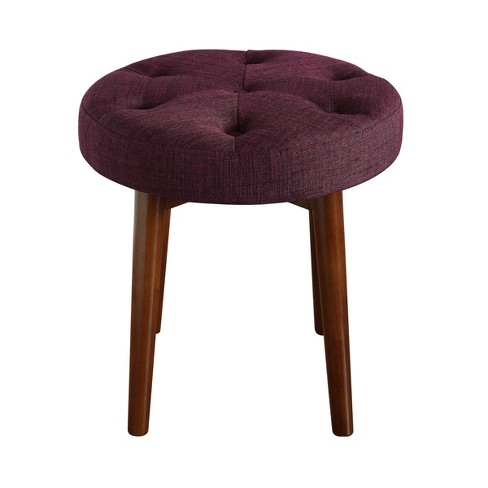 Penelope Round Tufted Stool Adore D cor Target