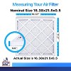 Filter King 16.38x21.5x0.5 Air Filter | 4-PACK | MERV 8 HVAC Pleated A/C Furnace Filters | MADE IN USA | Actual Size: 16.38 x 21.5 x 0.5" - 2 of 4