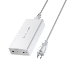 j5create 185W GaN PD 3.1 USB-C® 3-Port Charger - 1 of 4