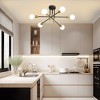 POWLIG Mid Century Modern Chandelier - Flush Mount Sputnik Ceiling Light for Dining Room, Bedroom, Kitchen - 2 of 4