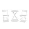 Garvee 3 Piece Patio Bistro Set, Outdoor Folding Table & 2 Chairs, Colorful Metal Furniture for Apartments, Porch, Deck, Balcony, Garden - 3 of 4