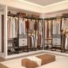 Besiost 74-In Closet Organizer System with Wood Drawers, Freestanding Corner Garment Rack with Hanging Rods - 4 of 4