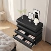 Lyngins Minimalist Modern Black Storage Cabinet, Pull-Less Design, Anti-Tip Device, Modern 6 Chest of Drawers with Storage, 6-Drawer Dresser - 2 of 4