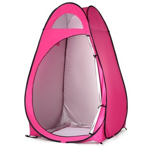 SEVOBAL Camping Tents Portable Outdoor Privacy Shelter Tent for Changing Shower and Toilet Use, Pink, 22.05"*22.05"*1.18" - 1 of 4