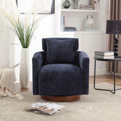 NicBex 360 Degree Accent Swivel Chair with Soft Adjustable Backrest Comfy Chair Lounge Chair for Living Room, Reading Room