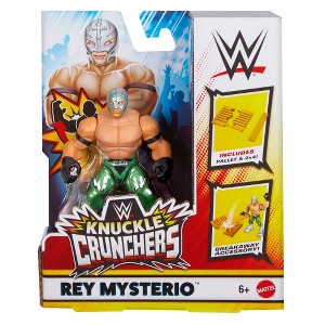 WWE Knuckle Crunchers 6 Green Rey Mysterio Action Figure - 1 of 3