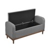 NicBex Storage Bench Mid-Century Modern Lift Top Upholstered Tufted Storage Bench for Bedroom, Entryway - 4 of 4
