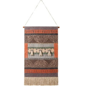 Livabliss Zendaya 43"H x 24"W Global Pearl Wall Tapestries - 1 of 3