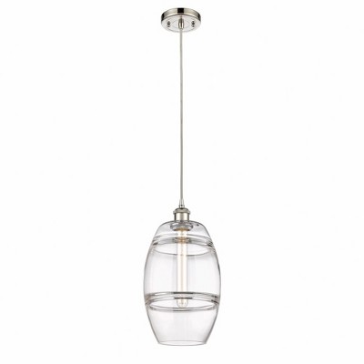 Vaz - 1 Light Cord Hung Mini Pendant In Industrial Style-9.88 Inches Tall and 8 Inches Wide