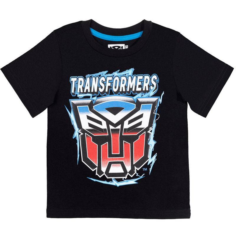 Transformers Bumblebee Optimus Prime 3 Pack Graphic T-Shirts Yellow/Blue/Black , 4 of 8