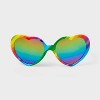 Pride Adult Rainbow Heart Sunglasses - 2 of 4