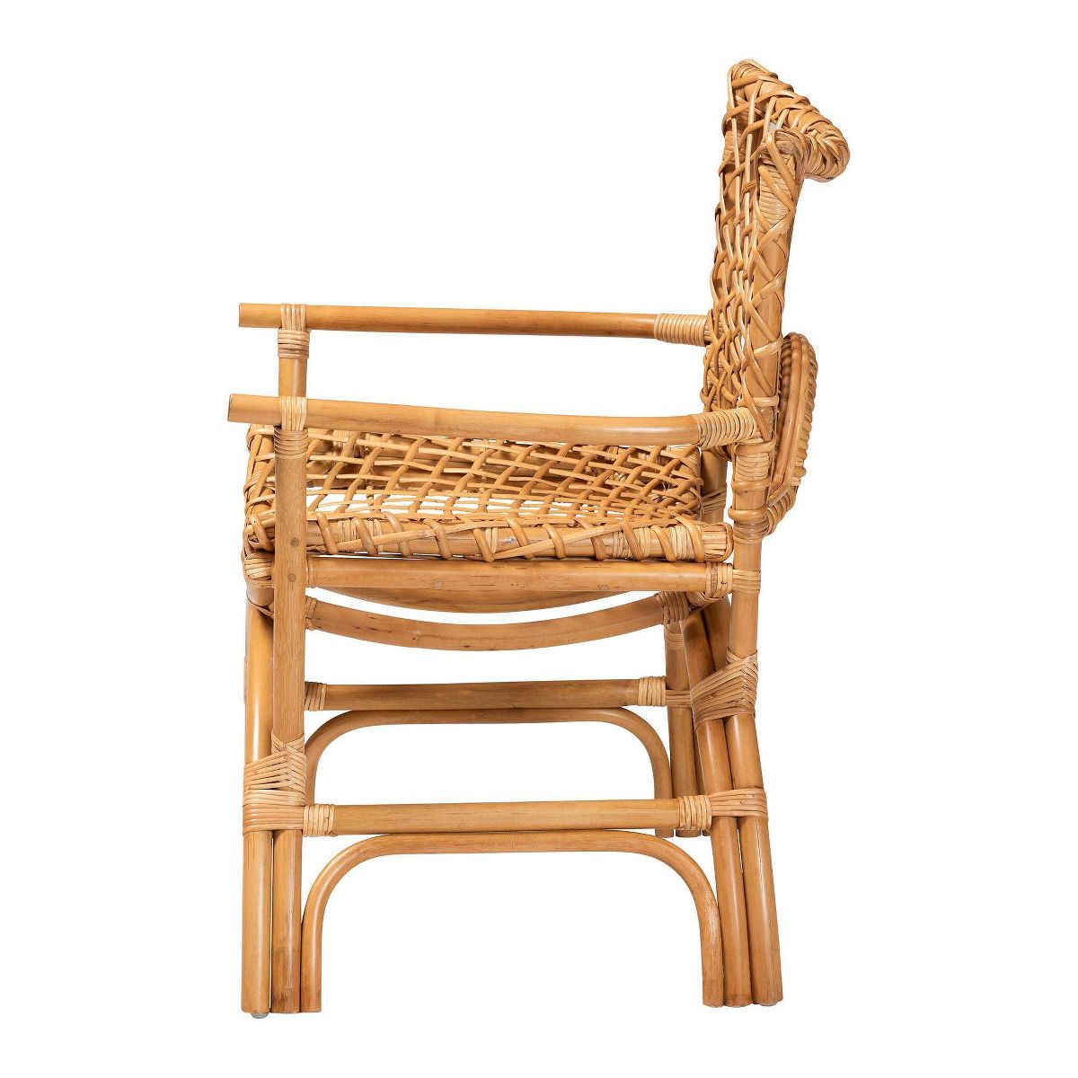 bali & pari Mamba Rattan Arm Chair Light Honey - thumbnail 7