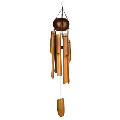 Large Natural Bamboo and Coconut Wind Chime