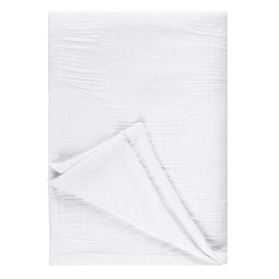 Modern Circles Cotton Medium Weight Woven Coverlet by Blue Nile Mills