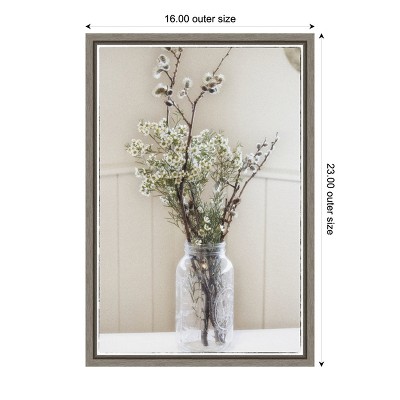 Rustic Farmhouse Chic Mason Jar Canvas Wall Art