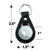 Where The Wild Things Are Eat You Up Black Leather Keychain - 4 of 4