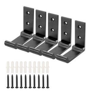 Unique Bargains Aluminum Alloy Foldable Space-Saving Multipurpose Coat Hooks - 1 of 4