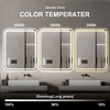 40x32" LED Bathroom Mirror: Front Lights, Anti-Fog, Frameless, Copper-Free Silver, Horizontal/Vertical - 4 of 4