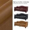 Bruno 78.75" Wide Genuine Leather Sofa with Solid Tapered Wood Legs|ARTFUL LIVING DESIGN - 3 of 4