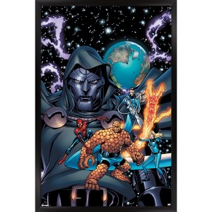 Trends International Marvel Publishing: Fantastic Four - Spider-Man And The Fantastic Four #3 Framed Wall Poster Prints - 1 of 4